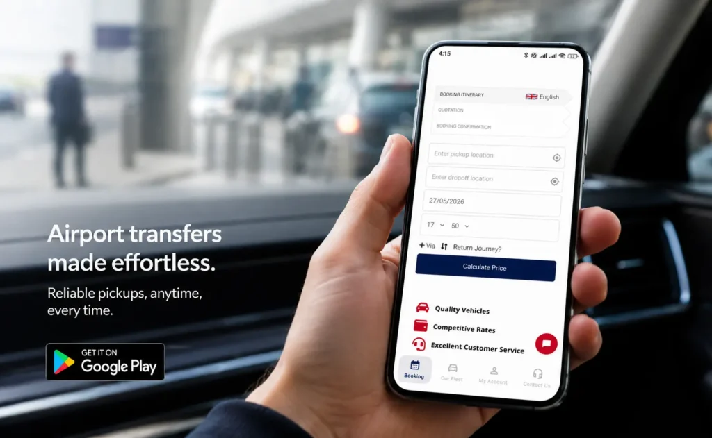 Heathrow airport pick up app london airport taxi uk